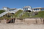 With stairs taking you directly to the sand, this oceanfront cayucos home has an unbeatable location